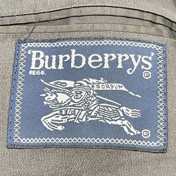VTG Burberrys Blazer Jacket Mens 46 Wool‎ Suiting Classic Old Money Union Made - Picture 6 of 13